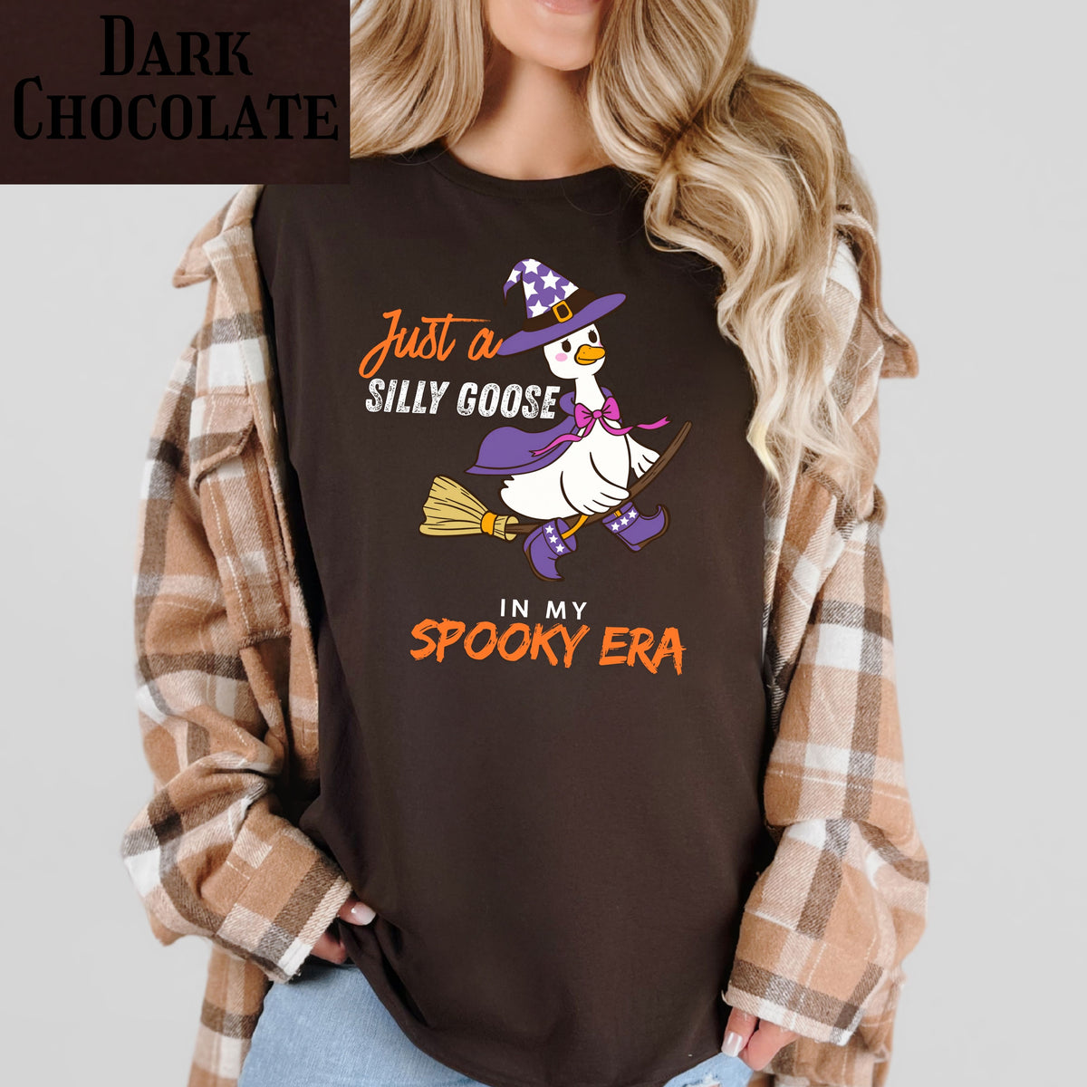 Silly Goose Witch T-Shirt — "Just a Silly Goose in My Spooky Era" Halloween Tee