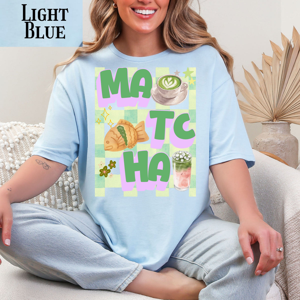 Matcha Latte T-Shirt | Retro Matcha Tea Illustration