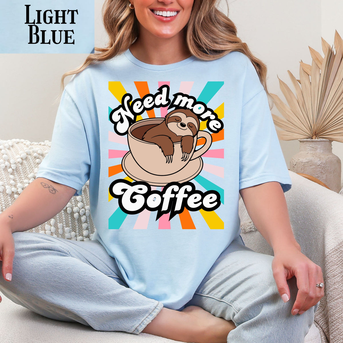 Cute Coffee Sloth Unisex Softstyle T-Shirt, Funny Tee, Gift for Coffee Lovers, Relaxation Vibe, Great for Casual Wear, Birthday Gift