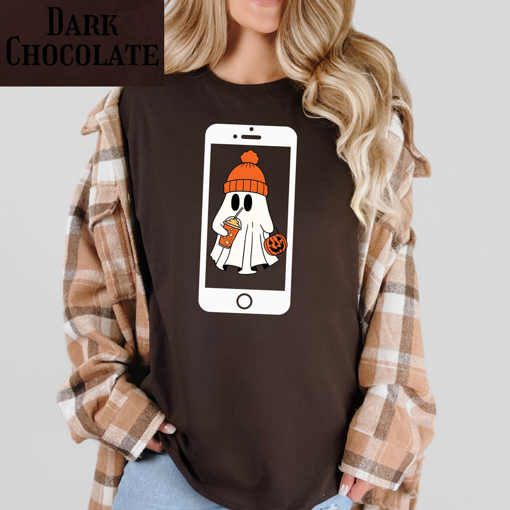 Ghosted meme T-Shirt, funny slang graphic tee for Halloween, ghost design, cell phone meme, trendy statement, funny gift for teens