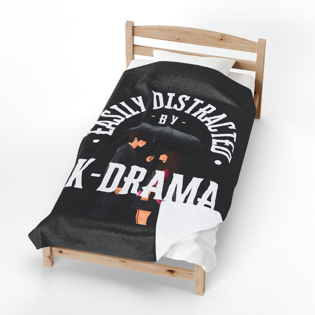 K-Drama Themed Velveteen Plush Blanket - Cozy Gift for Fans, Home Decor, Movie Nights, Winter, and Relaxation