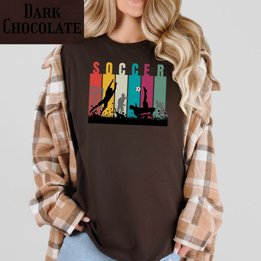 Retro Soccer Silhouette T-Shirt | world cup soccer fan gift