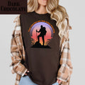 Your Mercies Are New Every Morning T-Shirt | Hiker Silhouette Sunrise Faith Tee