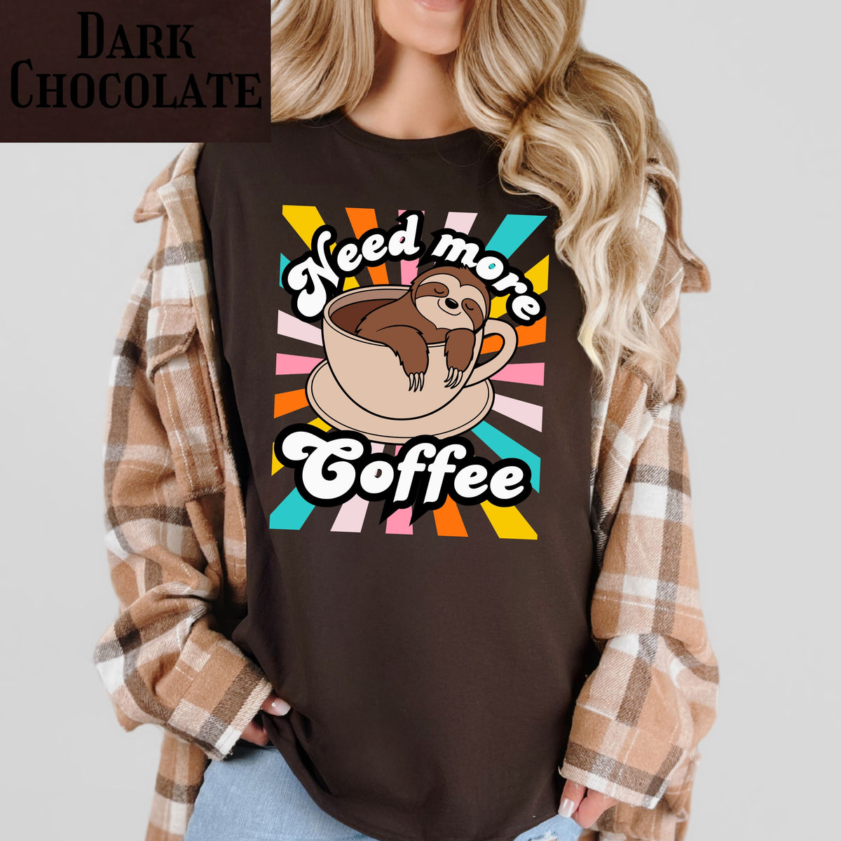 Cute Coffee Sloth Unisex Softstyle T-Shirt, Funny Tee, Gift for Coffee Lovers, Relaxation Vibe, Great for Casual Wear, Birthday Gift