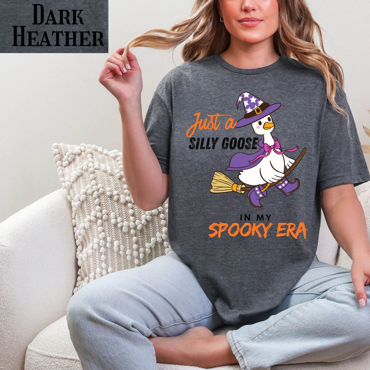 Silly Goose Witch T-Shirt — "Just a Silly Goose in My Spooky Era" Halloween Tee