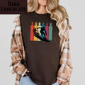 Retro Surfer Graphic T-Shirt — Vintage Striped Wave Tee