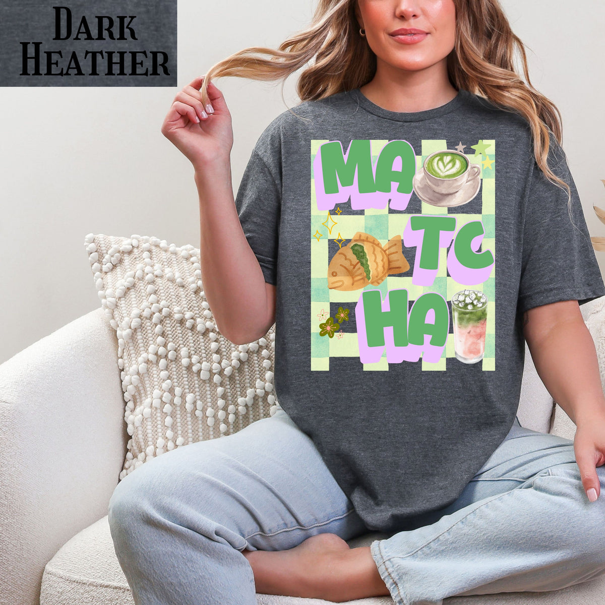 Matcha Latte T-Shirt | Retro Matcha Tea Illustration