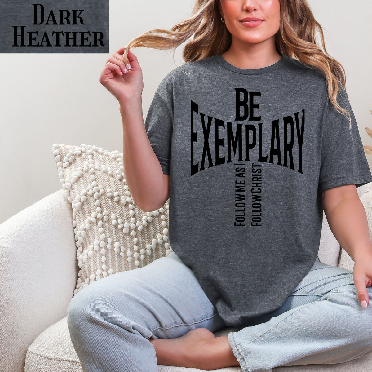 Christian T-Shirt: Be Exemplary Follow Me As I Follow Christ Faith Tee