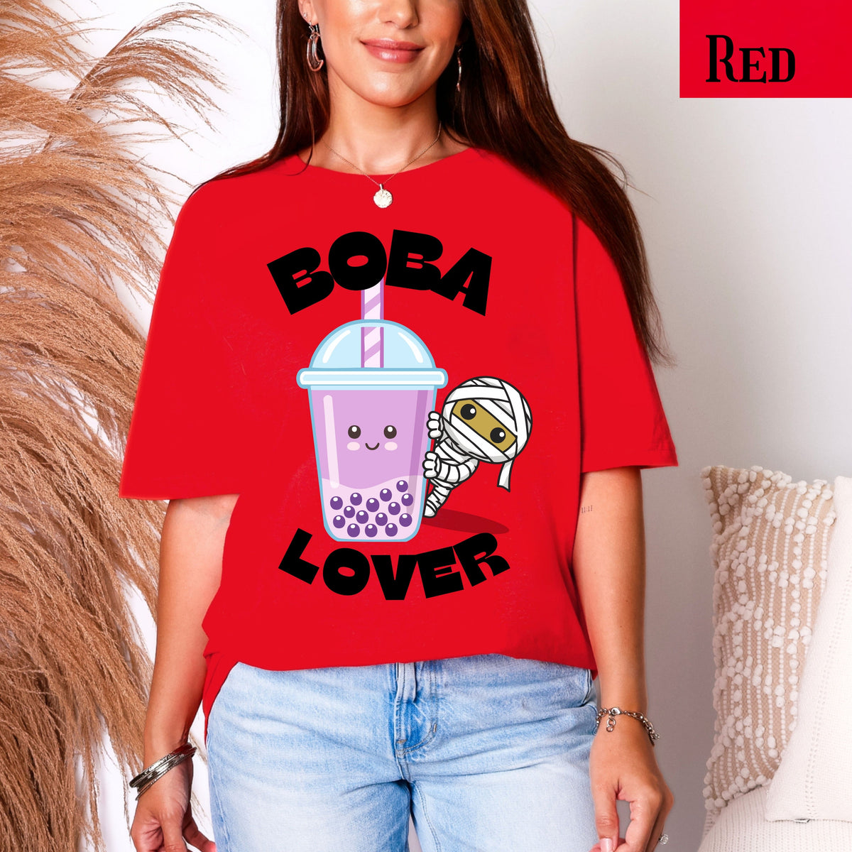Boba Lover T-Shirt – Cute Kawaii Bubble Tea Graphic Tee