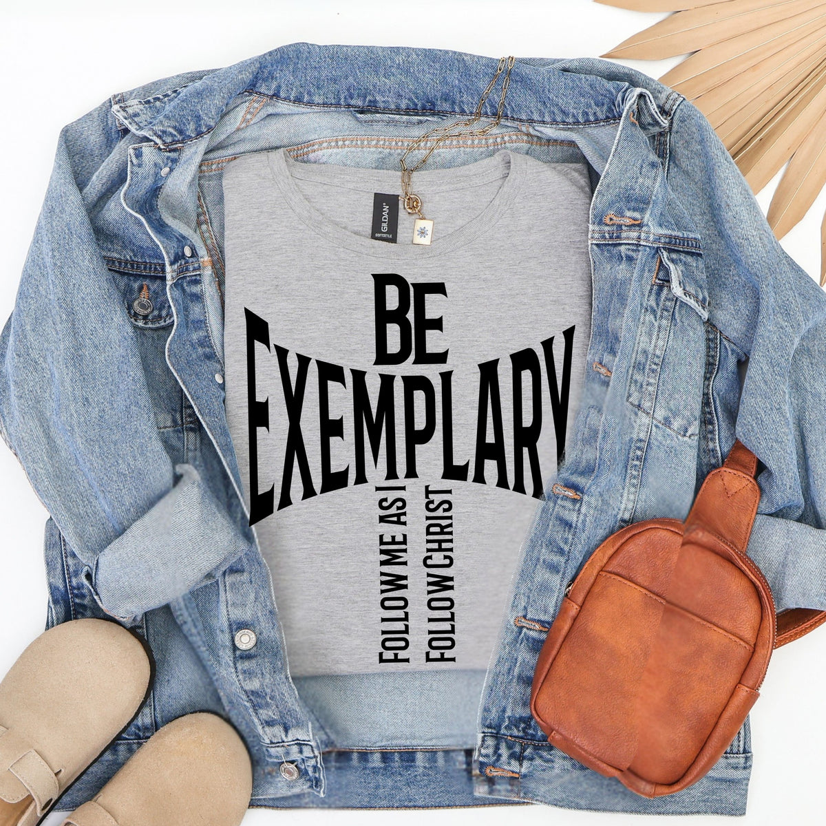 Christian T-Shirt: Be Exemplary Follow Me As I Follow Christ Faith Tee