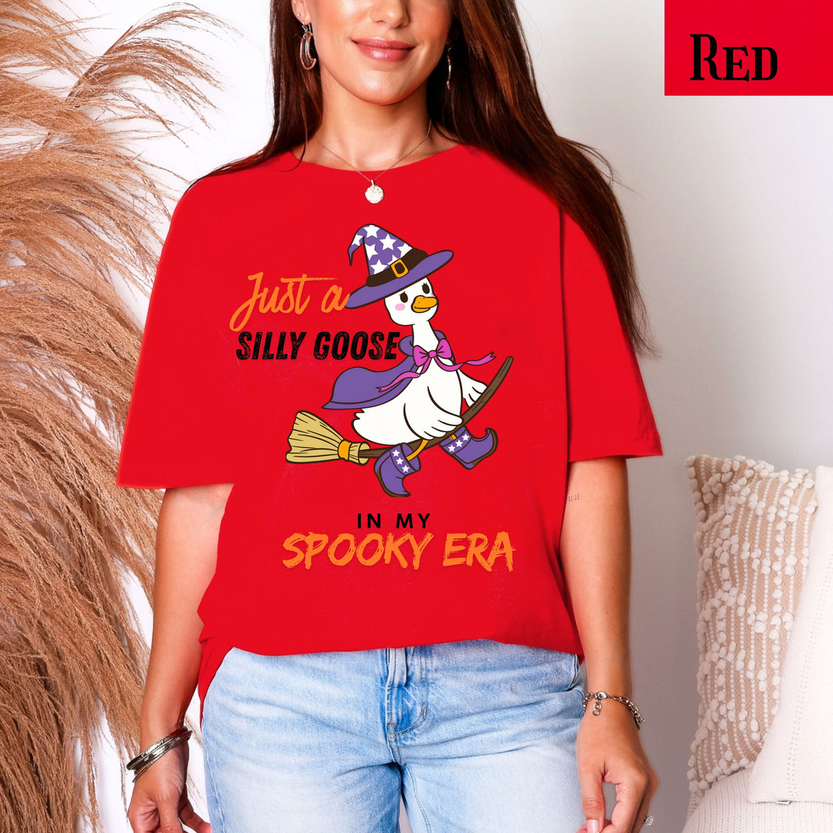 Silly Goose Witch T-Shirt — "Just a Silly Goose in My Spooky Era" Halloween Tee