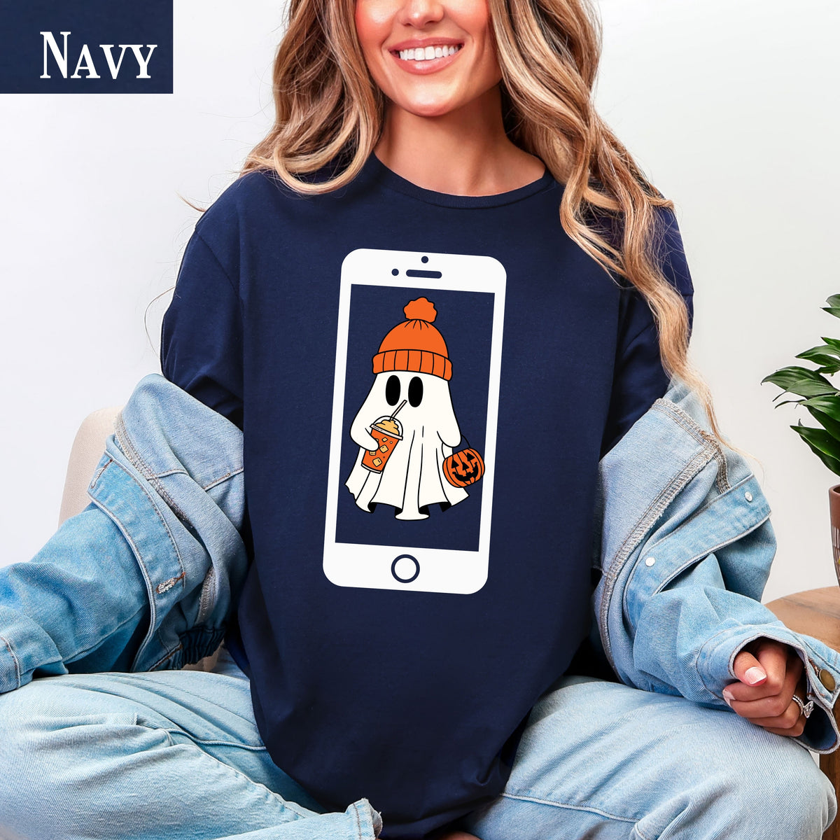 Ghosted meme T-Shirt, funny slang graphic tee for Halloween, ghost design, cell phone meme, trendy statement, funny gift for teens