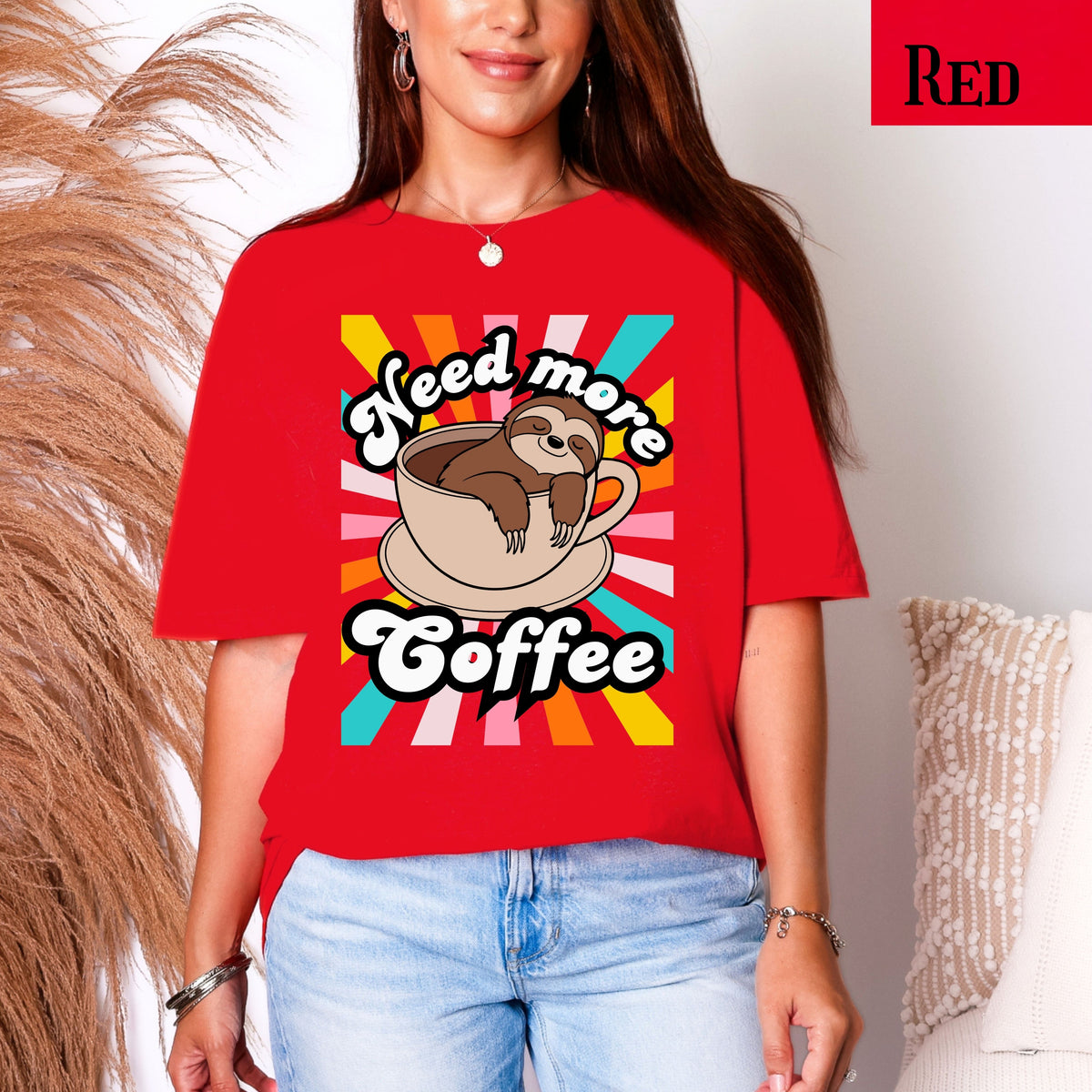 Cute Coffee Sloth Unisex Softstyle T-Shirt, Funny Tee, Gift for Coffee Lovers, Relaxation Vibe, Great for Casual Wear, Birthday Gift