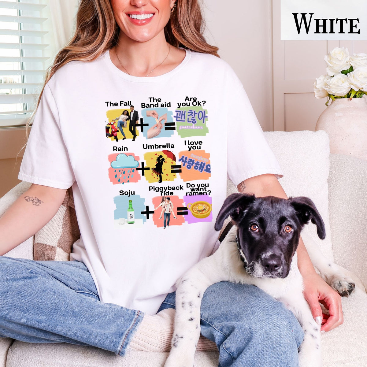 KDrama Cliche Mashup T-Shirt | K-Pop Phrases, Icons, funny shirt for kdrama binge watchers
