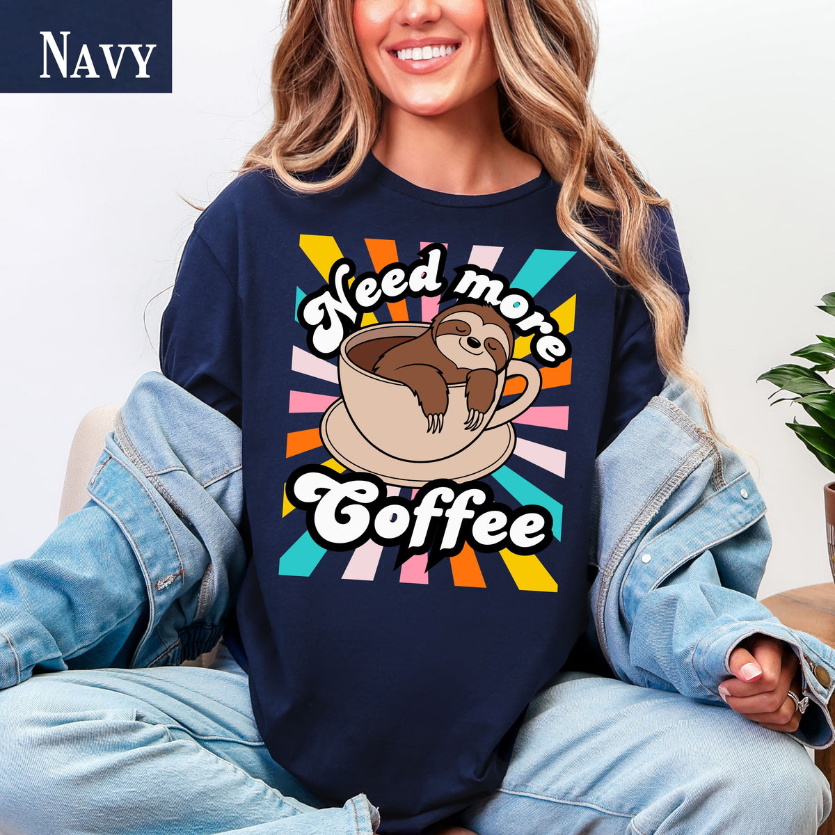 Cute Coffee Sloth Unisex Softstyle T-Shirt, Funny Tee, Gift for Coffee Lovers, Relaxation Vibe, Great for Casual Wear, Birthday Gift