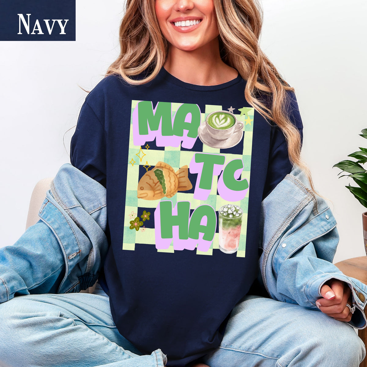 Matcha Latte T-Shirt | Retro Matcha Tea Illustration