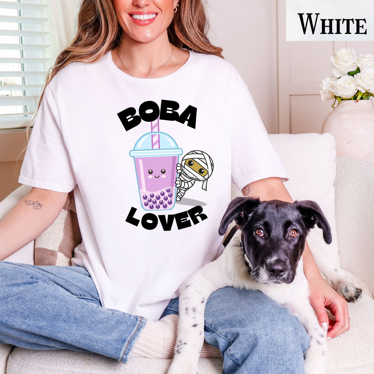 Boba Lover T-Shirt – Cute Kawaii Bubble Tea Graphic Tee