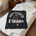 K-Drama Themed Velveteen Plush Blanket - Cozy Gift for Fans, Home Decor, Movie Nights, Winter, and Relaxation
