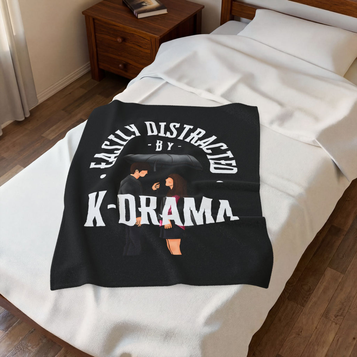 K-Drama Themed Velveteen Plush Blanket - Cozy Gift for Fans, Home Decor, Movie Nights, Winter, and Relaxation