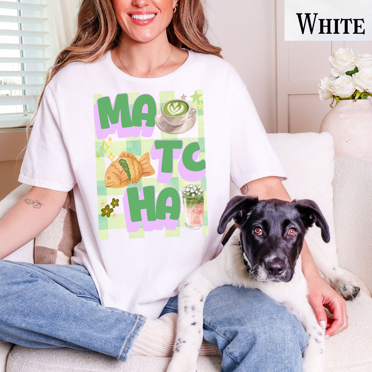 Matcha Latte T-Shirt | Retro Matcha Tea Illustration