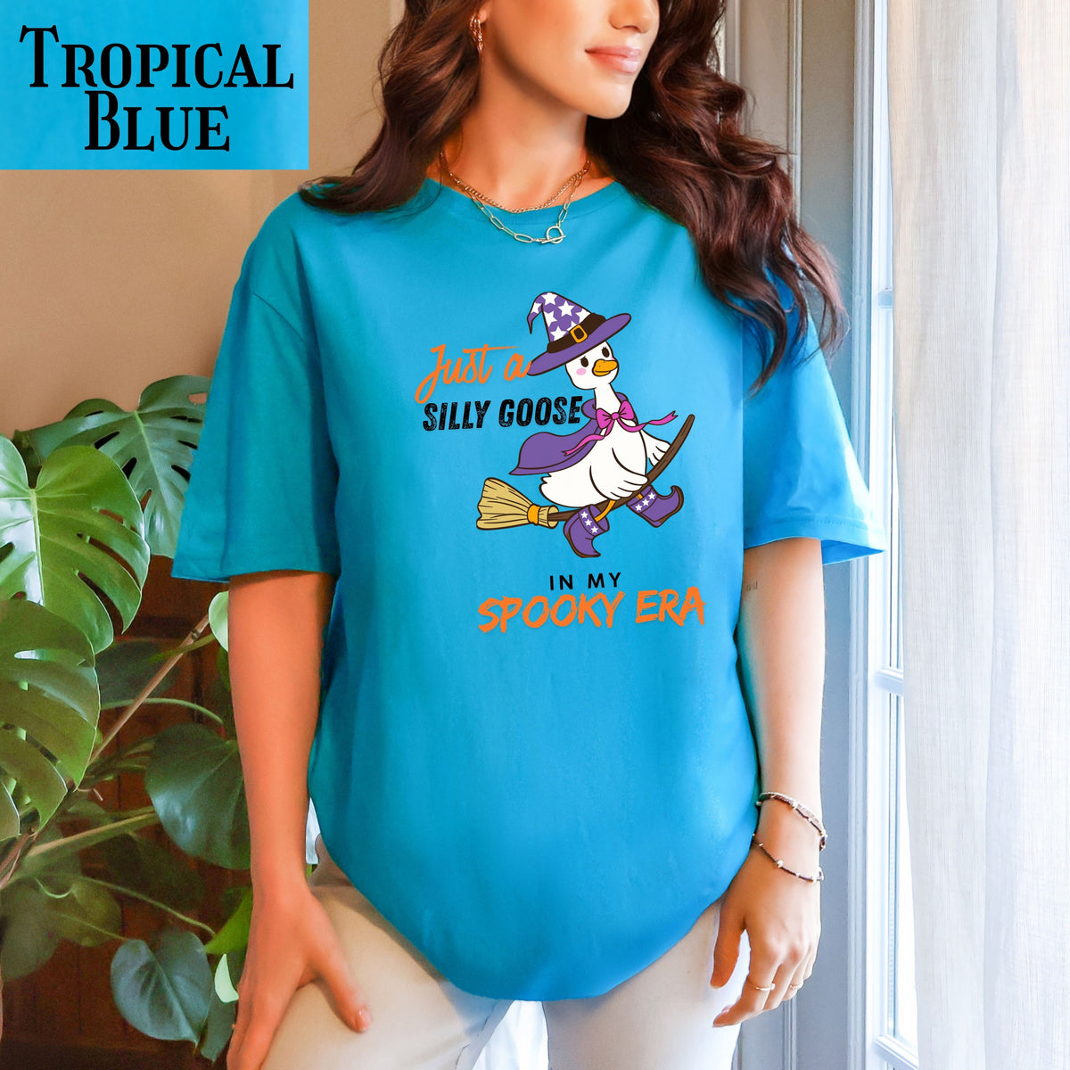 Silly Goose Witch T-Shirt — "Just a Silly Goose in My Spooky Era" Halloween Tee