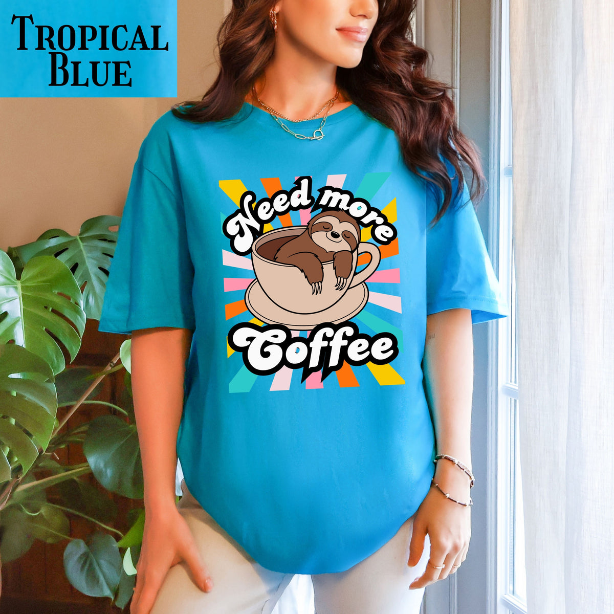 Cute Coffee Sloth Unisex Softstyle T-Shirt, Funny Tee, Gift for Coffee Lovers, Relaxation Vibe, Great for Casual Wear, Birthday Gift