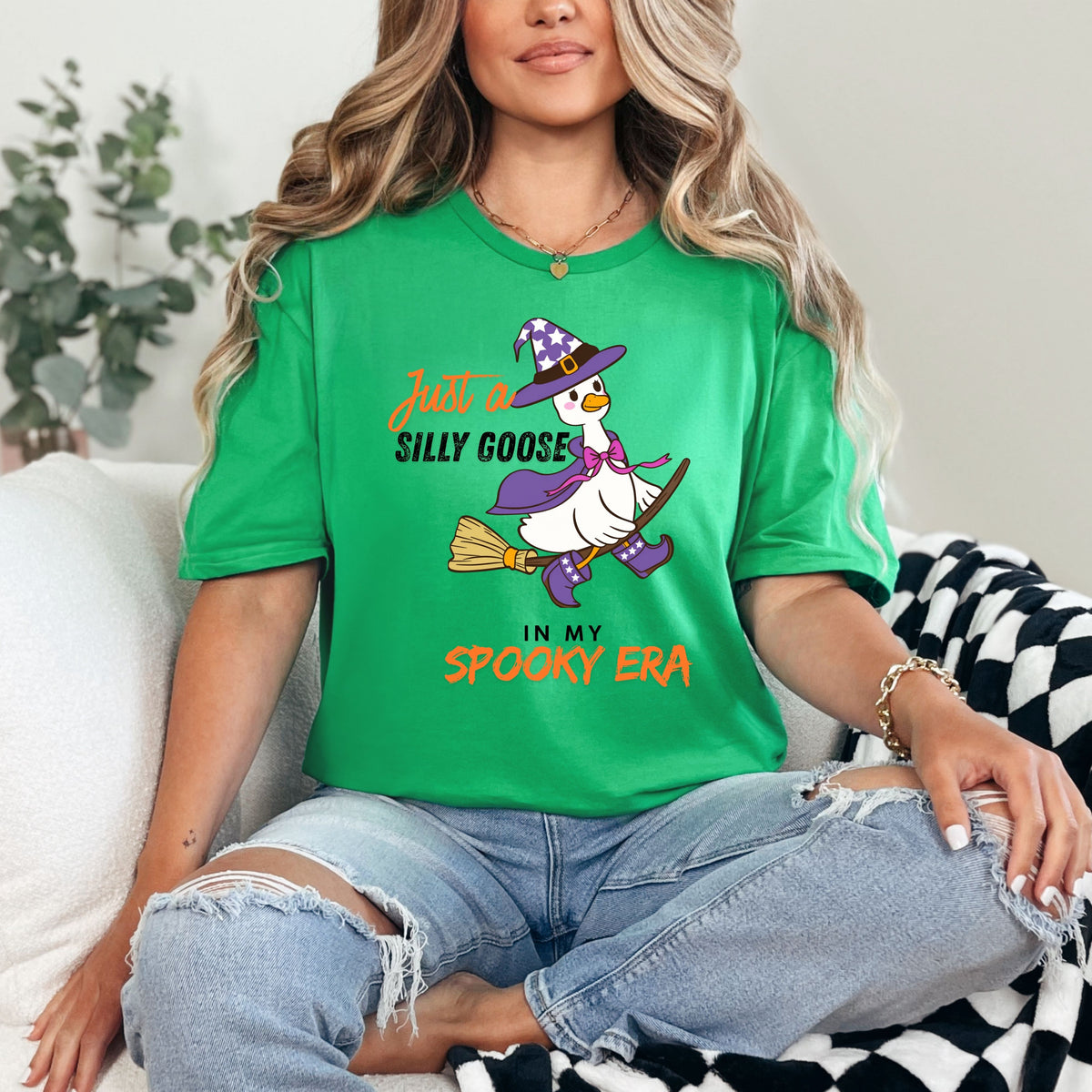 Silly Goose Witch T-Shirt — "Just a Silly Goose in My Spooky Era" Halloween Tee