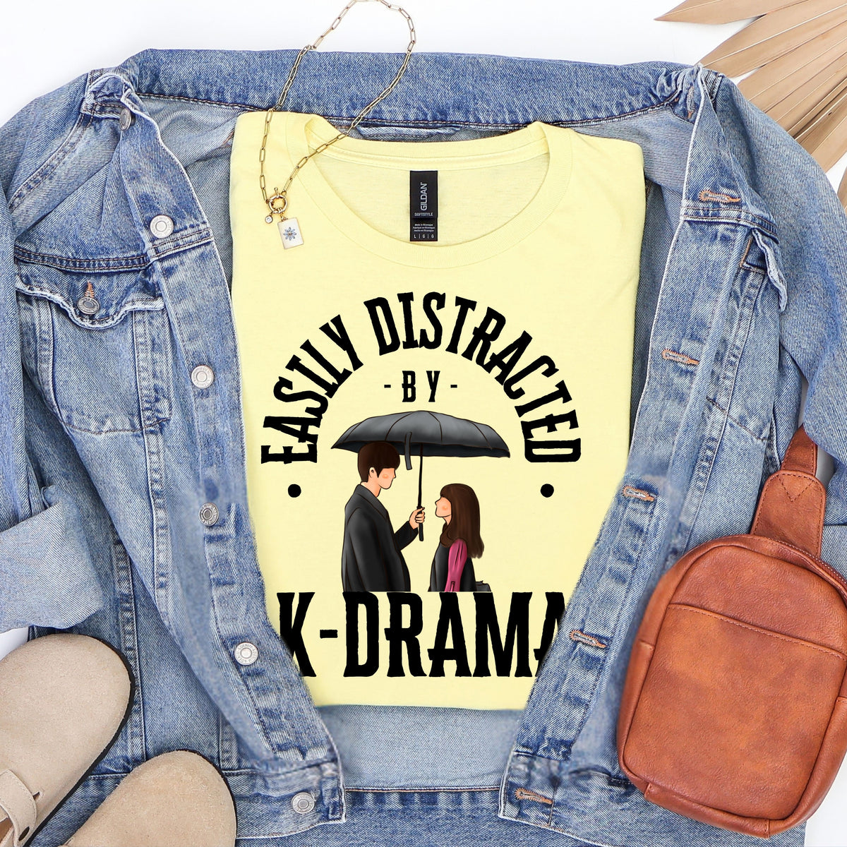 Kdrama lover T-Shirt, Korean Fashion Tee, Easily Distracted by K-Drama