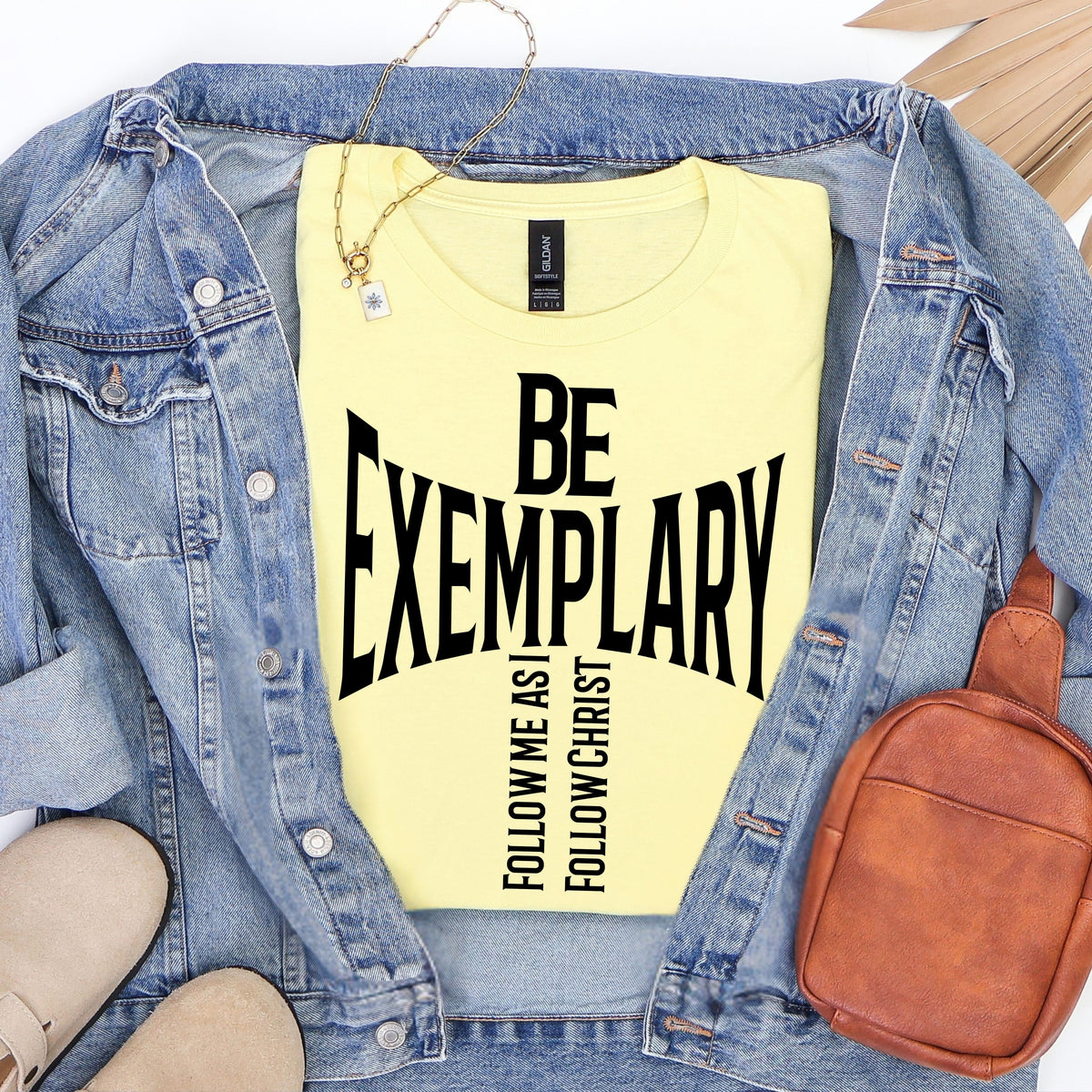Christian T-Shirt: Be Exemplary Follow Me As I Follow Christ Faith Tee