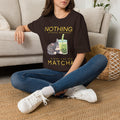 Funny Cat Matcha Shirt, Green Tea Lover Gift, Cat Boba Tee