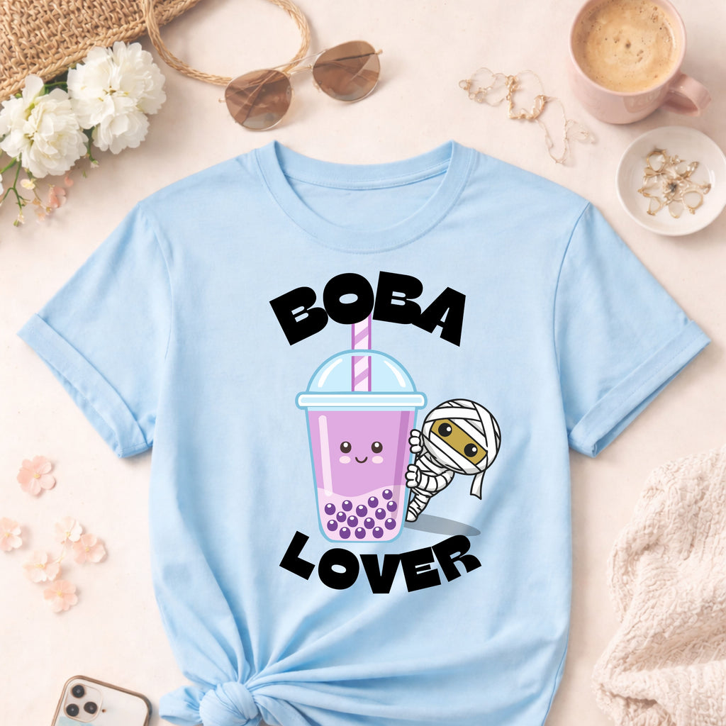 Boba Lover T-Shirt – Cute Kawaii Bubble Tea Graphic Tee
