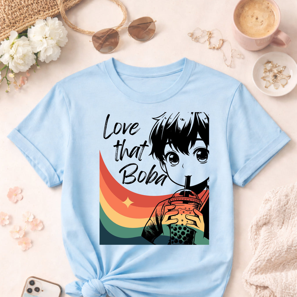 Funny Boba Shirt for Bubble Tea Lovers, Milk Tea T-Shirt, Boba Gift, Food Related Gift, Tea Lover T-Shirt, Cute Boba Lover Tee