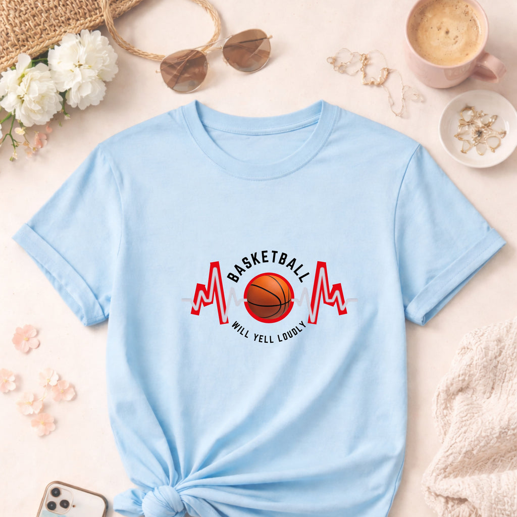 Funny mom's Basketball T-Shirt — Basketball mom fan shirt