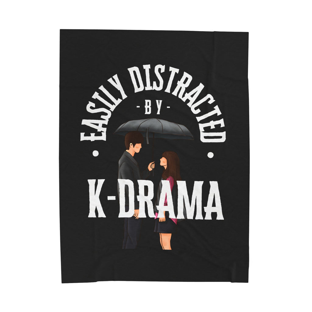 K-Drama Themed Velveteen Plush Blanket - Cozy Gift for Fans, Home Decor, Movie Nights, Winter, and Relaxation