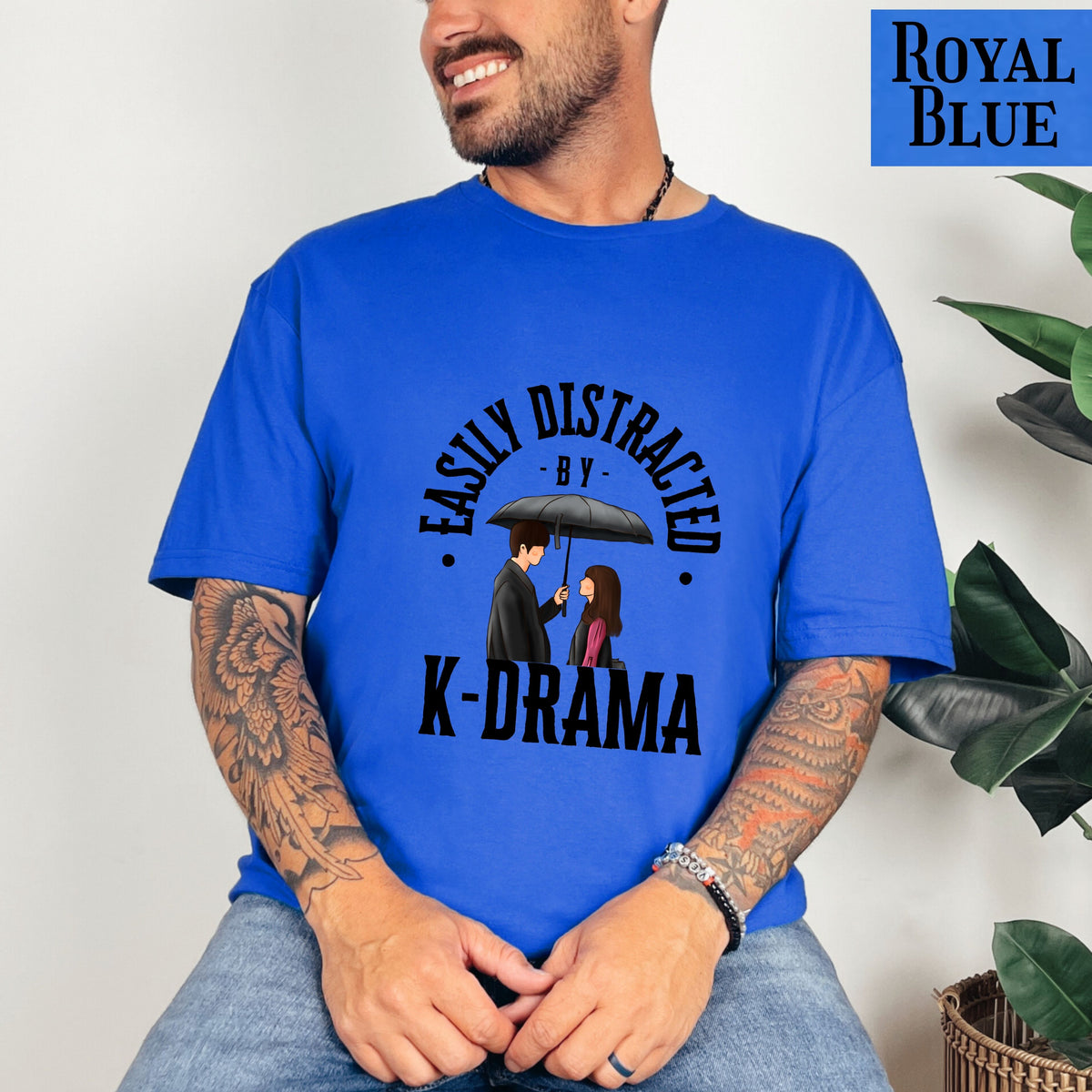 Kdrama lover T-Shirt, Korean Fashion Tee, Easily Distracted by K-Drama
