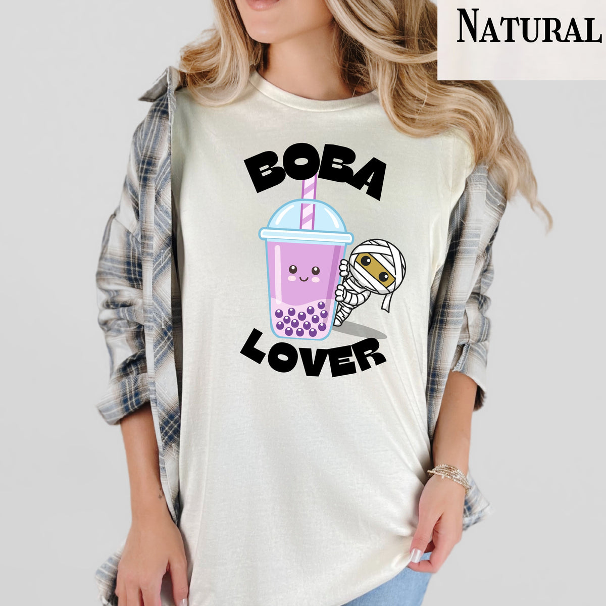 Boba Lover T-Shirt – Cute Kawaii Bubble Tea Graphic Tee