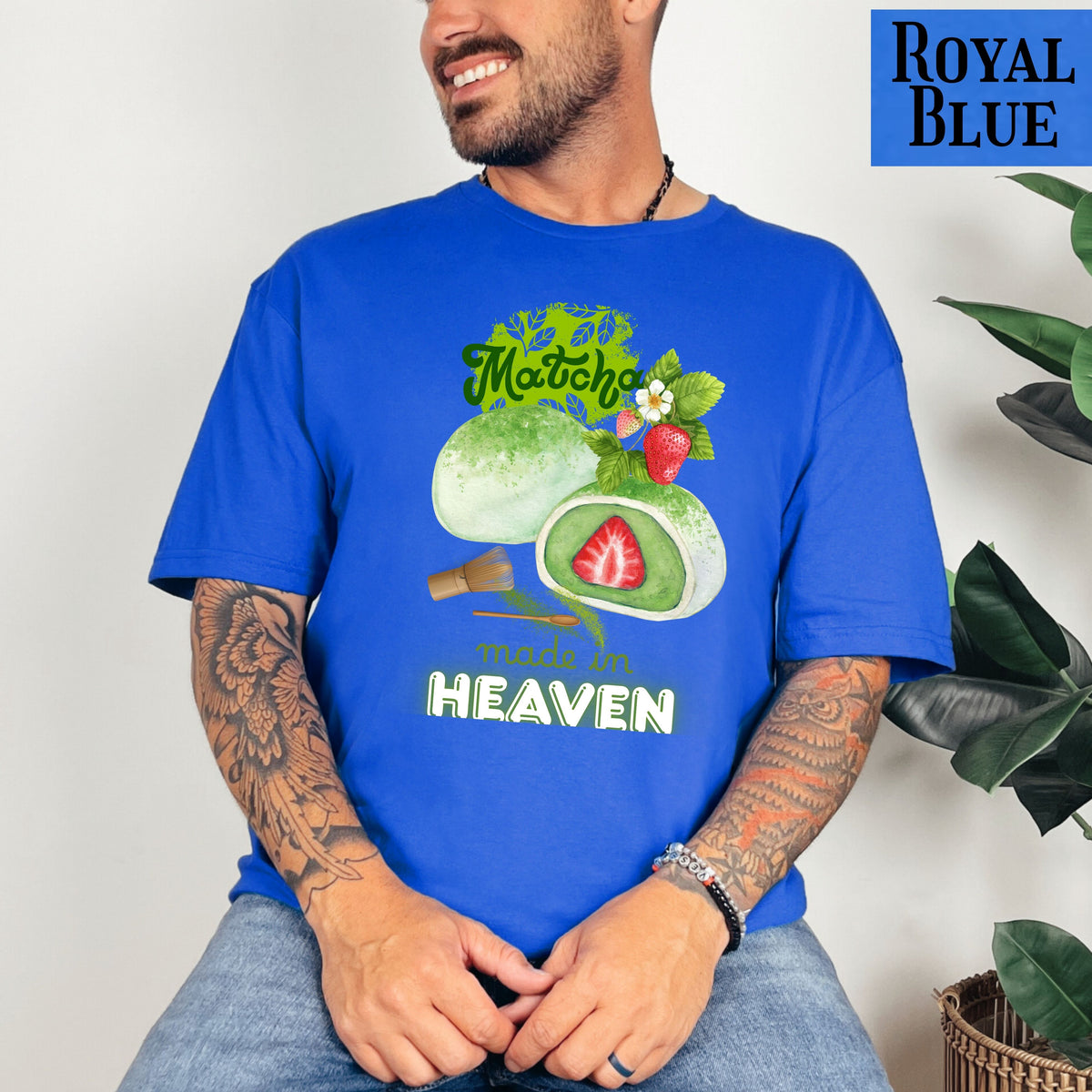 Matcha Mochi T‑Shirt — “Matcha made in Heaven” Cute Japanese Dessert Tee