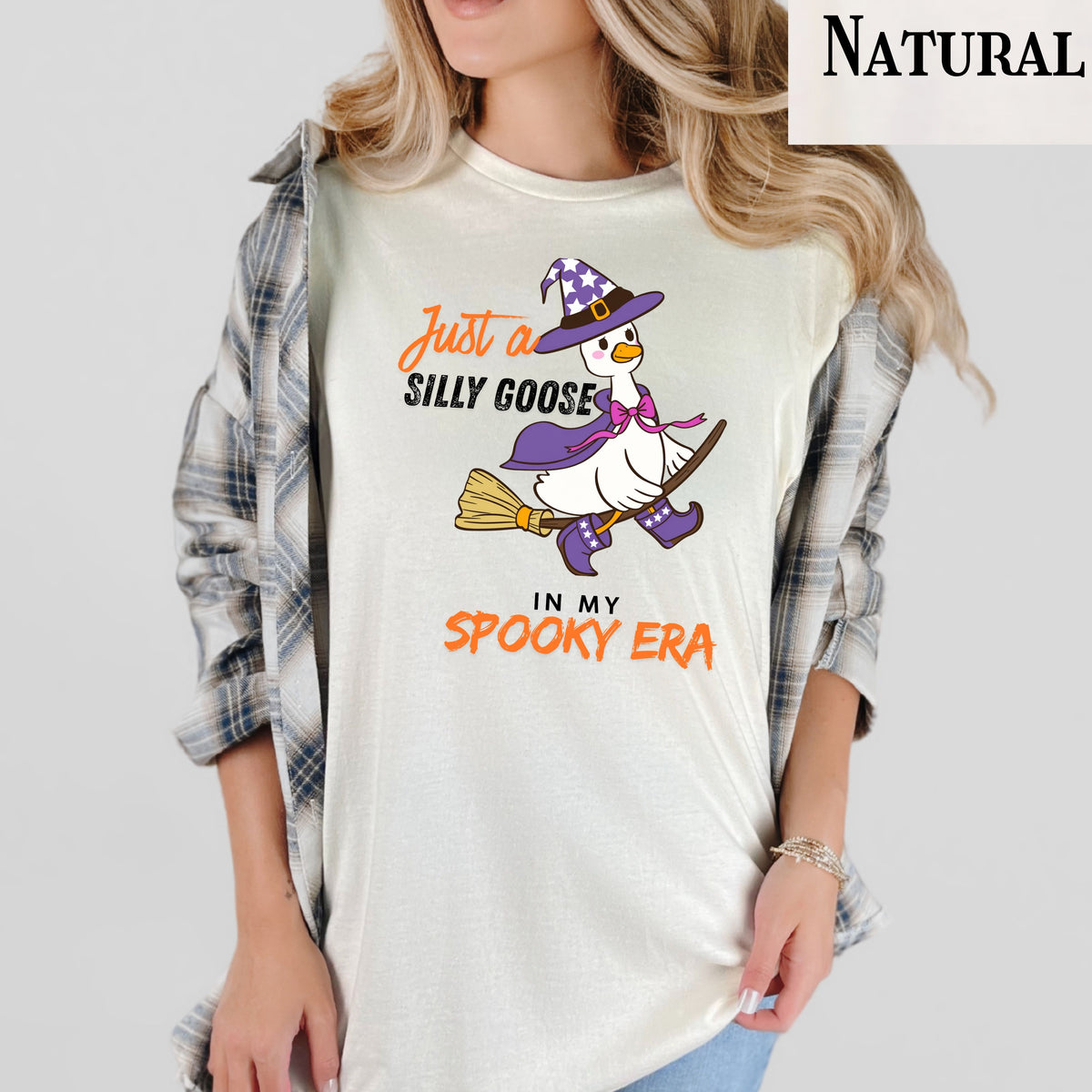 Silly Goose Witch T-Shirt — "Just a Silly Goose in My Spooky Era" Halloween Tee