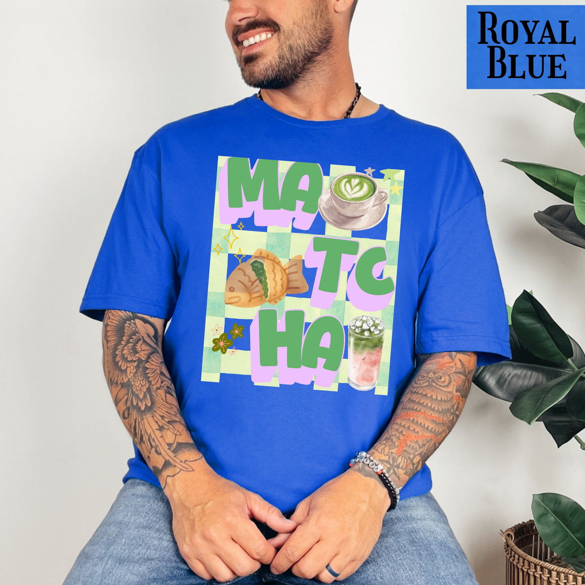 Matcha Latte T-Shirt | Retro Matcha Tea Illustration