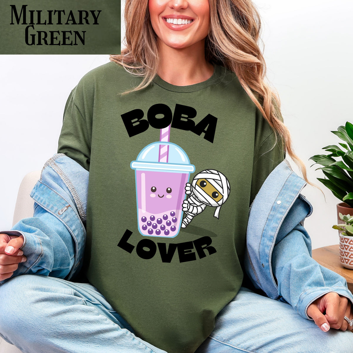 Boba Lover T-Shirt – Cute Kawaii Bubble Tea Graphic Tee