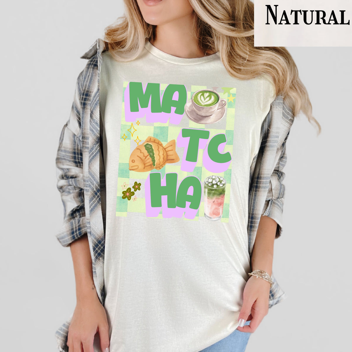 Matcha Latte T-Shirt | Retro Matcha Tea Illustration