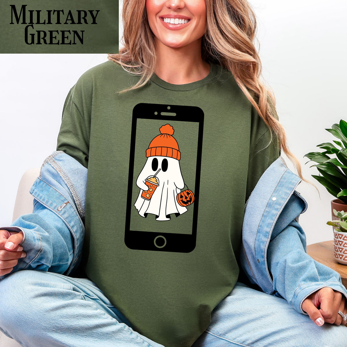 Ghosted meme T-Shirt, funny slang graphic tee for Halloween, ghost design, cell phone meme, trendy statement, funny gift for teens