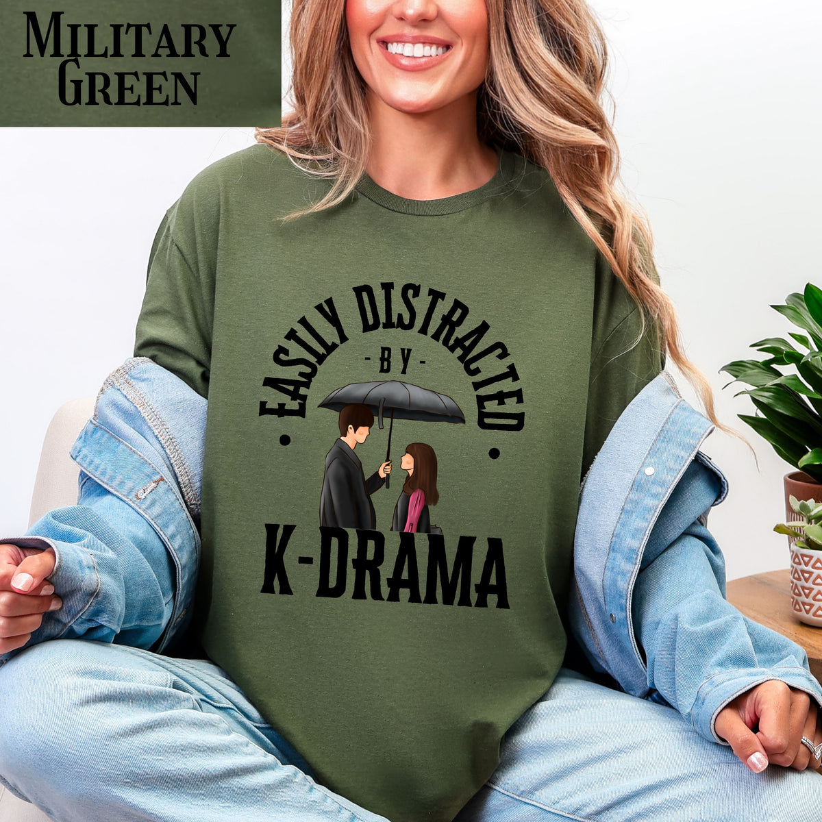 Kdrama lover T-Shirt, Korean Fashion Tee, Easily Distracted by K-Drama