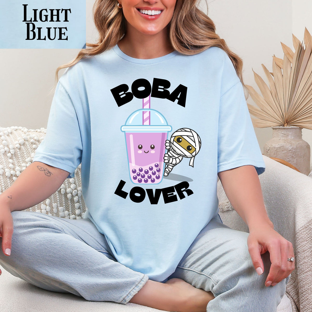 Boba Lover T-Shirt – Cute Kawaii Bubble Tea Graphic Tee