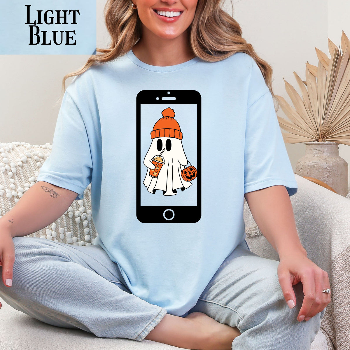 Ghosted meme T-Shirt, funny slang graphic tee for Halloween, ghost design, cell phone meme, trendy statement, funny gift for teens