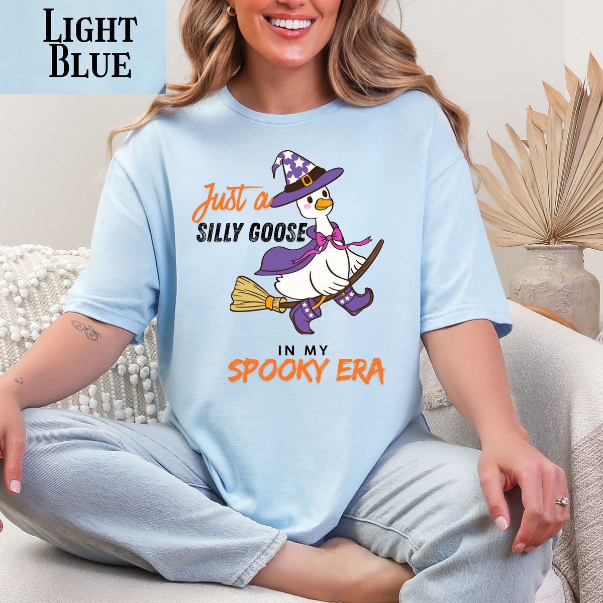 Silly Goose Witch T-Shirt — "Just a Silly Goose in My Spooky Era" Halloween Tee